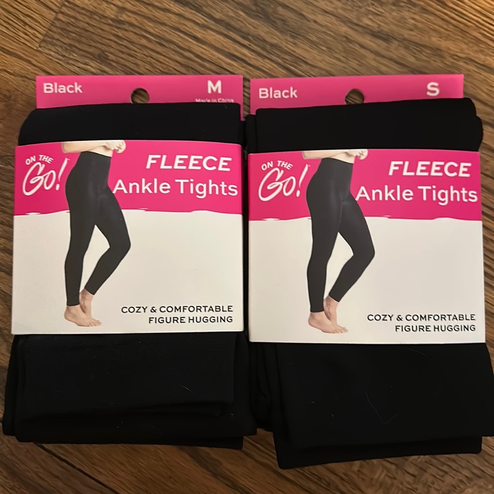 Fleece ankle tights